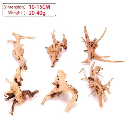 Fish Tank Decoration Natural Wooden Small Habitat Roots Driftwood Scenery  Decorative Ornaments Aquarium Landscape Tree Roots