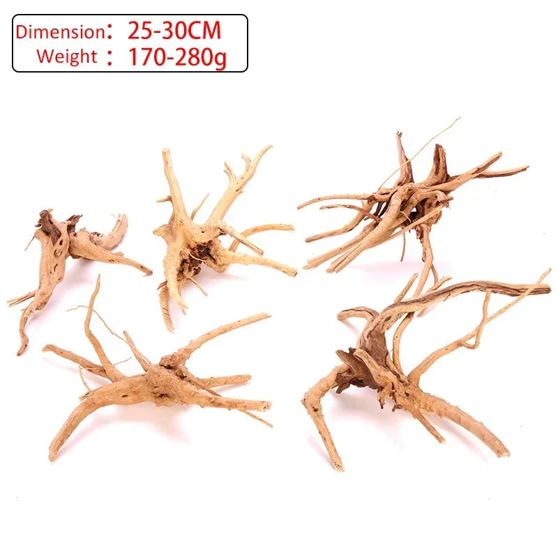 Fish Tank Decoration Natural Wooden Small Habitat Roots Driftwood Scenery  Decorative Ornaments Aquarium Landscape Tree Roots