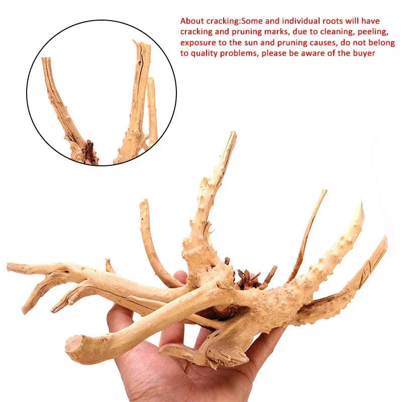 Fish Tank Decoration Natural Wooden Small Habitat Roots Driftwood Scenery  Decorative Ornaments Aquarium Landscape Tree Roots