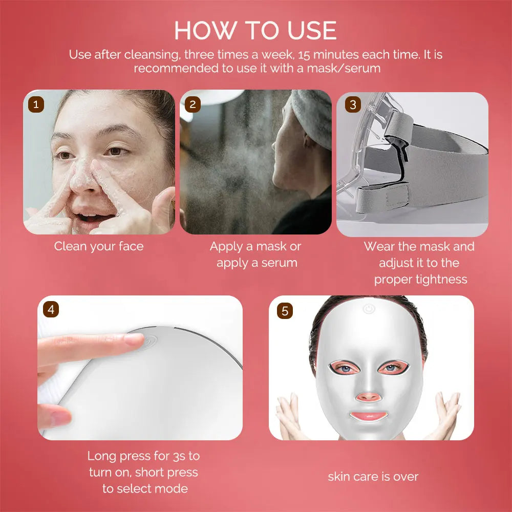 Wireless LED Beauty Mask