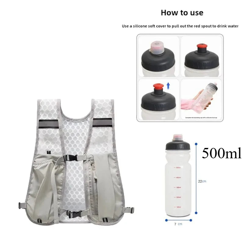 Lightweight Running Reflective Hydration Vest