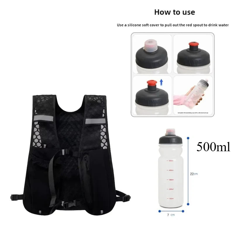 Lightweight Running Reflective Hydration Vest