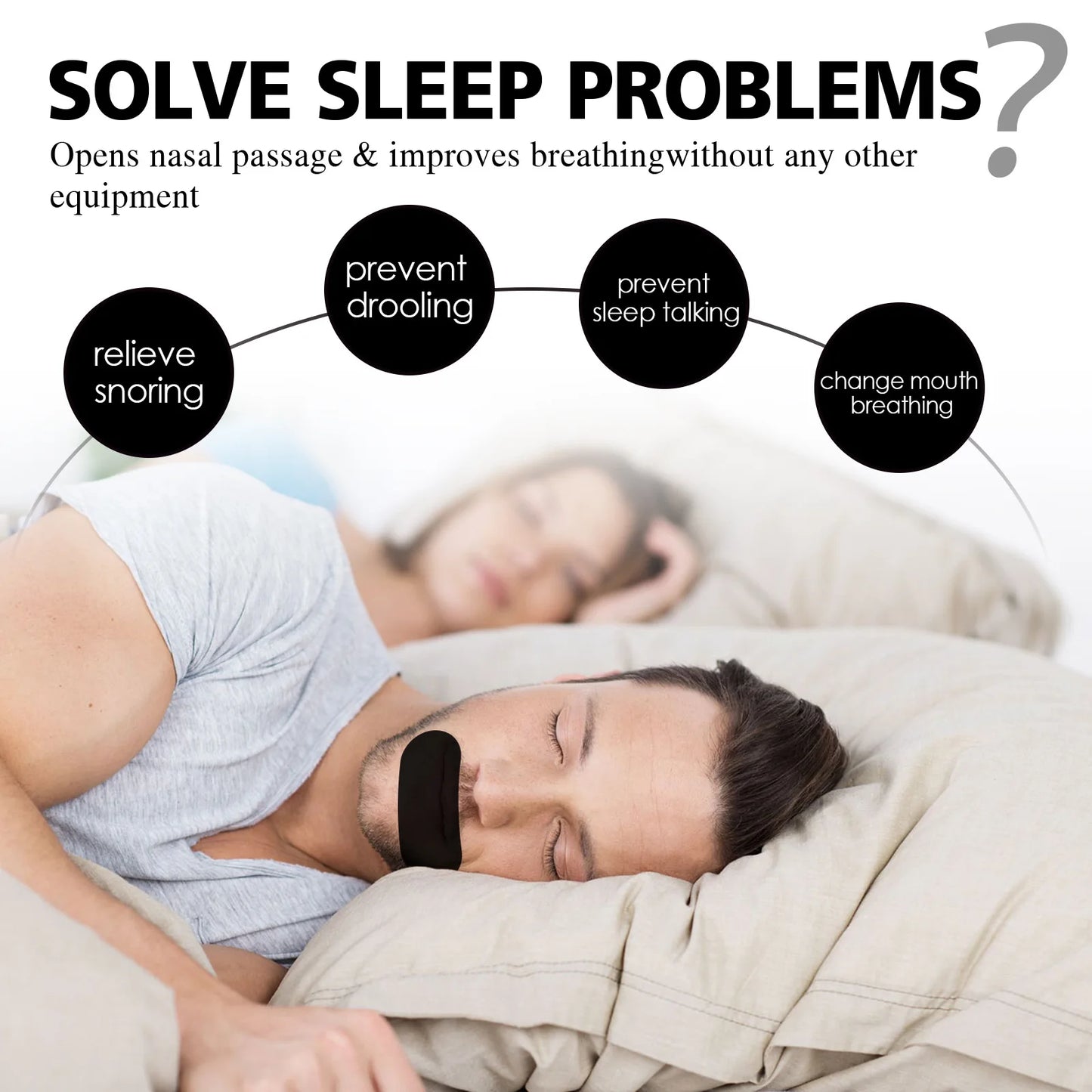Looksmax Patch Nose Breathing Mouth Tape
