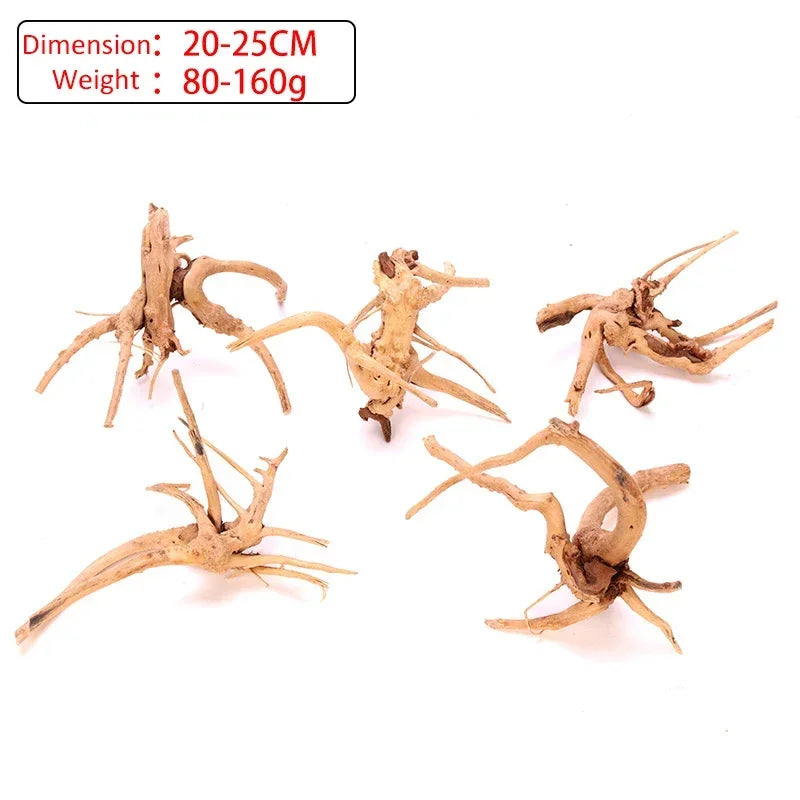 Fish Tank Decoration Natural Wooden Small Habitat Roots Driftwood Scenery  Decorative Ornaments Aquarium Landscape Tree Roots