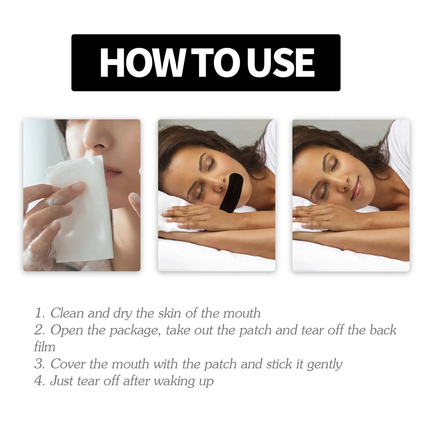 Looksmax Patch Nose Breathing Mouth Tape