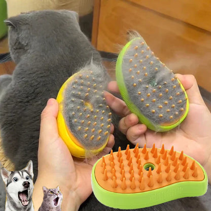 3 in 1 Pet Grooming Steam Brush