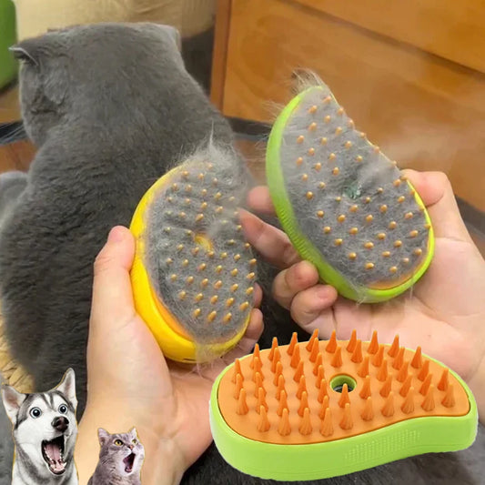 3 in 1 Pet Grooming Steam Brush