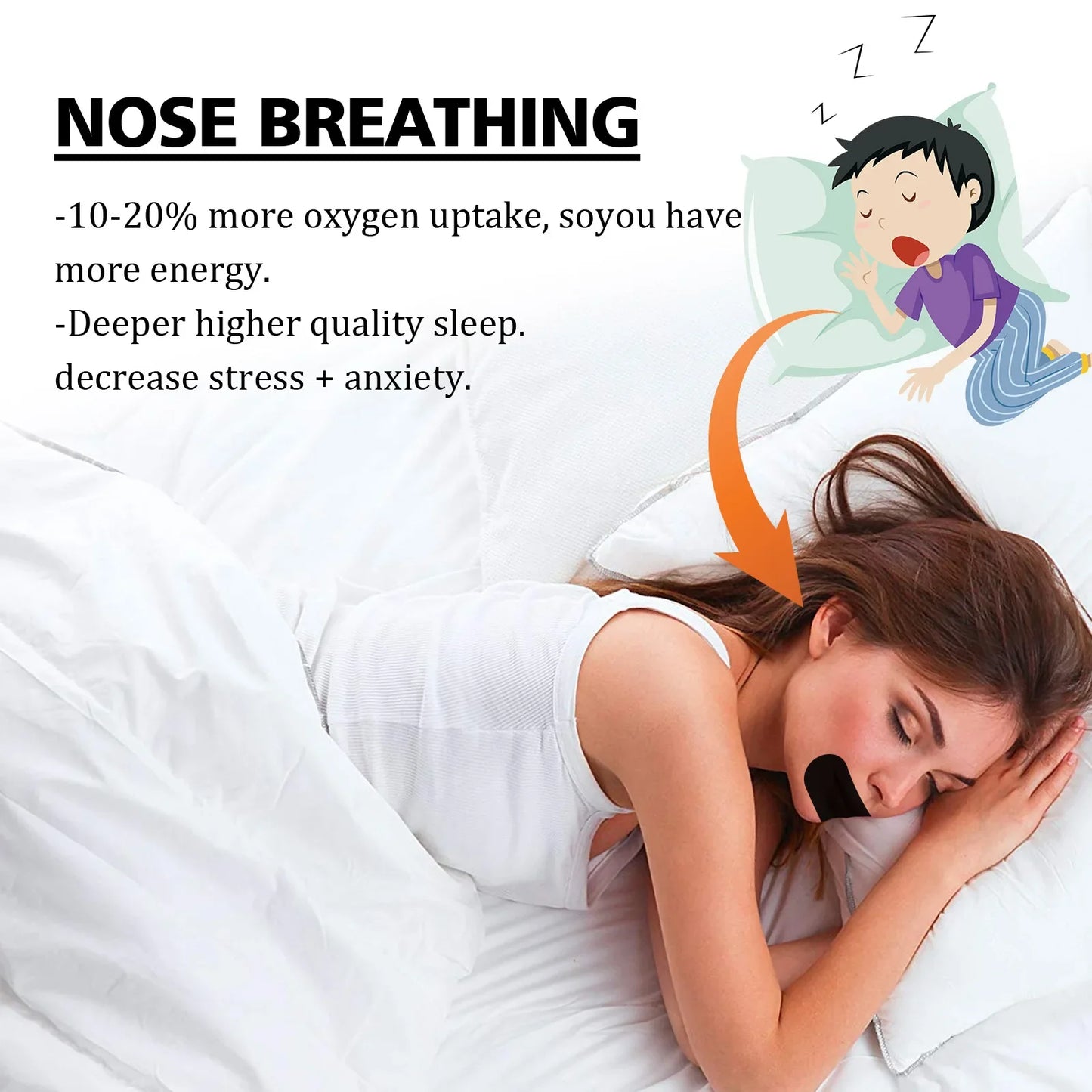 Looksmax Patch Nose Breathing Mouth Tape
